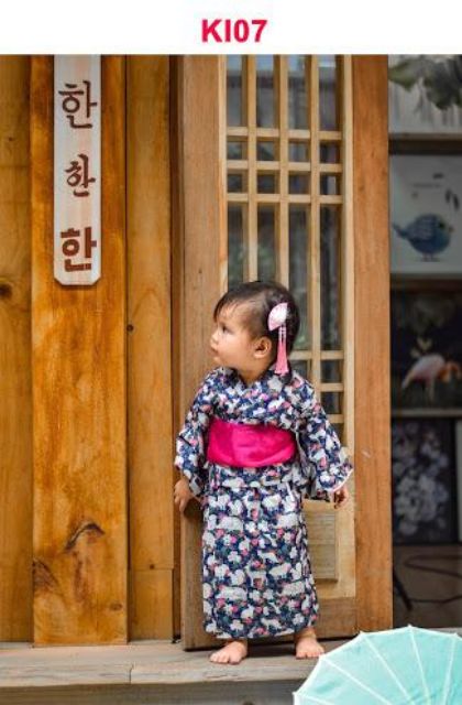 Bộ Kimono Cách Tân Bé Gái