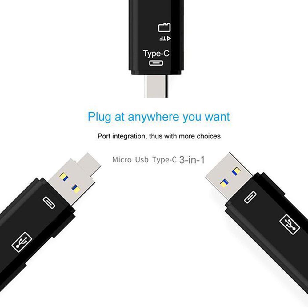 Đầu Đọc Thẻ Nhớ 5 Trong 1 Usb 3.0 Type-c Micro Otg Tf