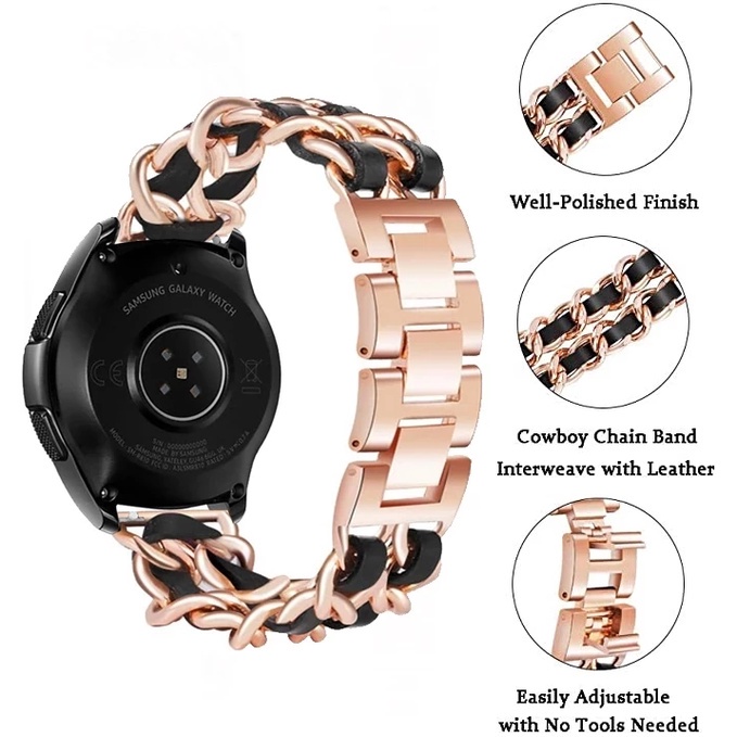 Jansin Dây Đeo Kim Loại Sang Trọng Cho Đồng Hồ Thông Minh Garmin Venu Sq/Sq music smart watch