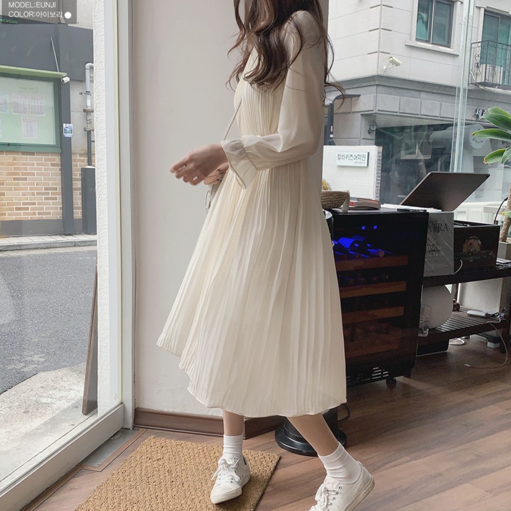 Đầm Voan Trơn Màu Sắc Xinh Xắn Dễ Phối Đồ 38696