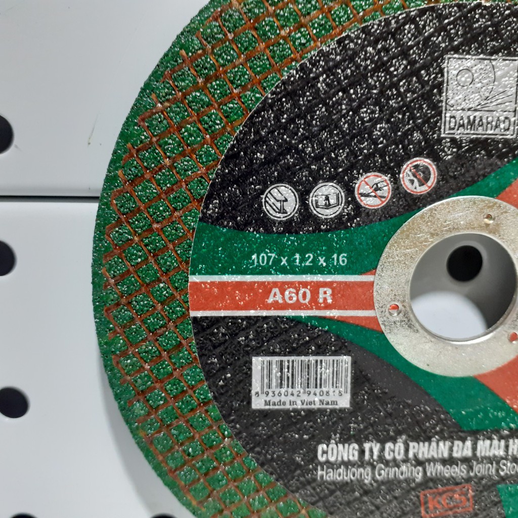 Đá cắt sắt 107mm Hải Dương xanh mỏng 107x1.2x16mm