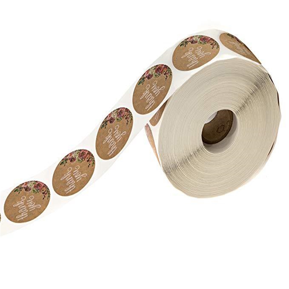 500 miếng / 1 cuộn giấy dán hộp đựng bánh kẹo tiệc cưới