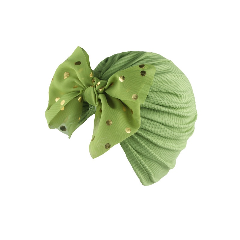 Mũ Turban Thắt Nơ Màu Đồng Lấp Lánh Giữ Ấm Hợp Thời Trang Dễ Thương Cho Bé Sơ Sinh