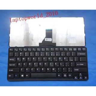 Bàn Phím Laptop Sony Vaio SVE14, SVE141, E14 Series - Có Khung, Màu Đen