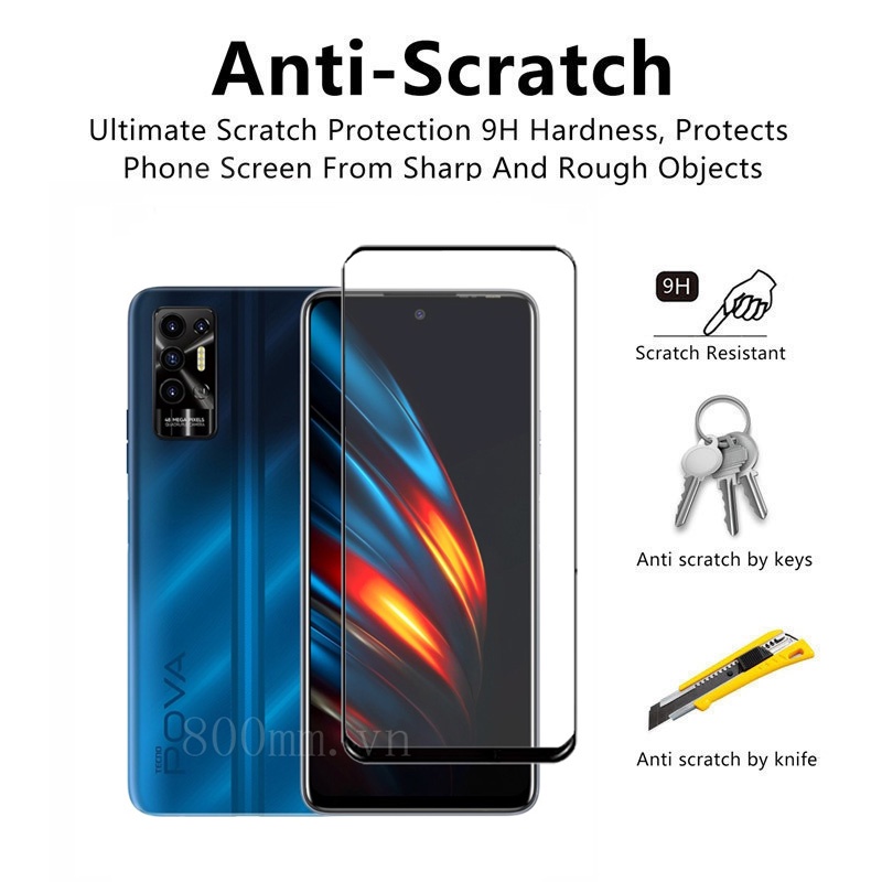 kính cường lực bảo vệ màn hình / camera cho TECNO Pova2 Spark 5 Pro Air 4 Lite Pouvoir 4 Pro