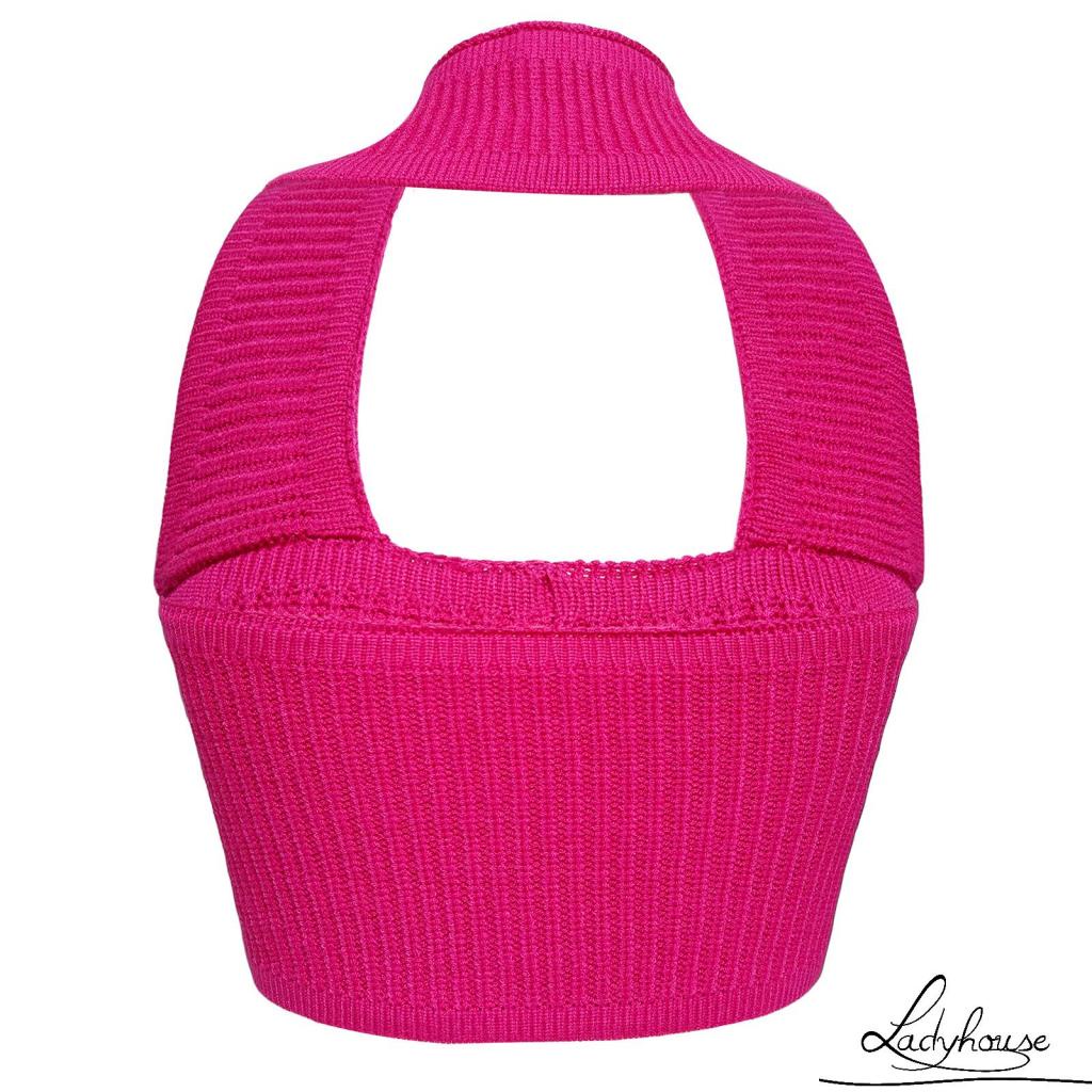 Áo Tank Top Dệt Kim Hai Dây Màu Trơn Thời Trang Mùa Hè Cho Nữ