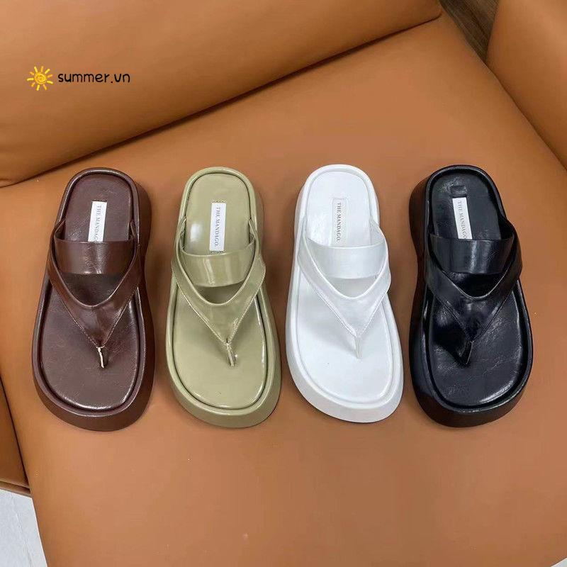 Dép Xỏ Ngón Đế Dày Thời Trang Mùa Hè 2022 Mới Cho Nữ
