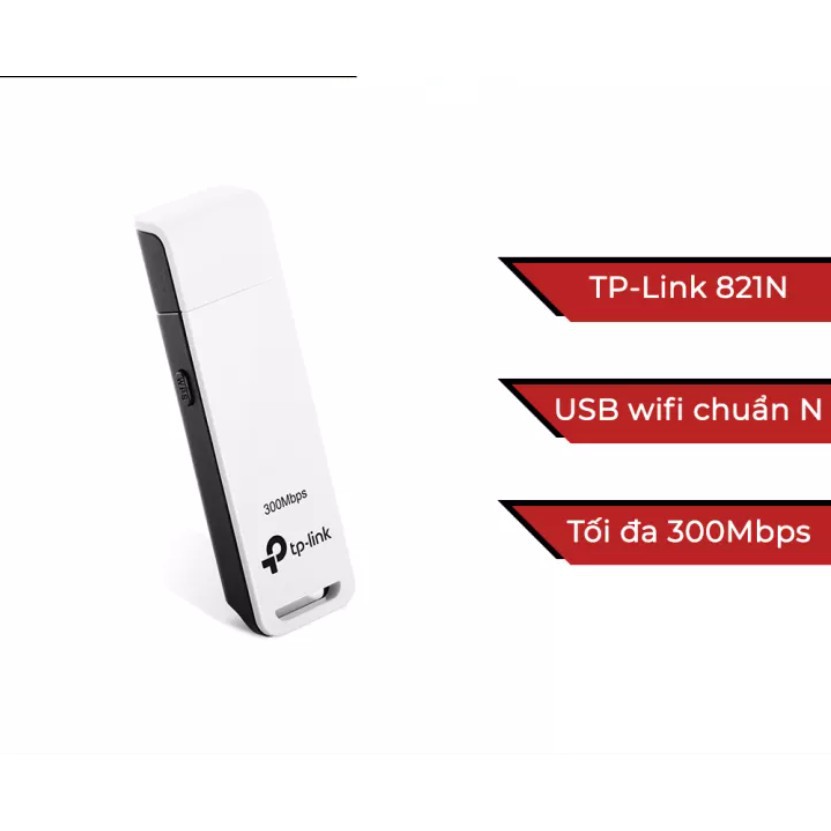 USB nhận WiFi TP-Link 300Mbps TL-WN821N | BigBuy360 - bigbuy360.vn