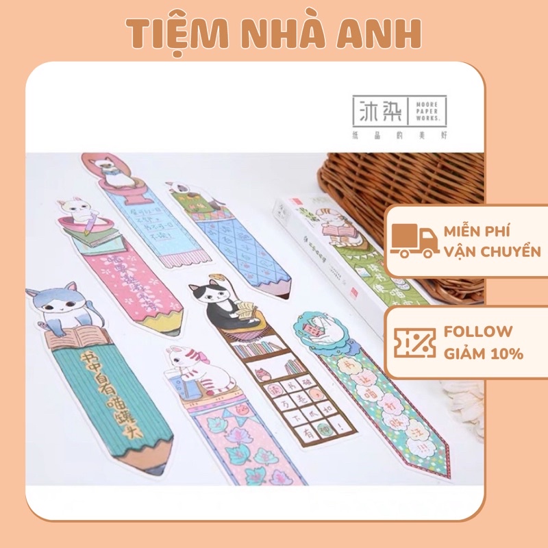 bookmark hình con mèo