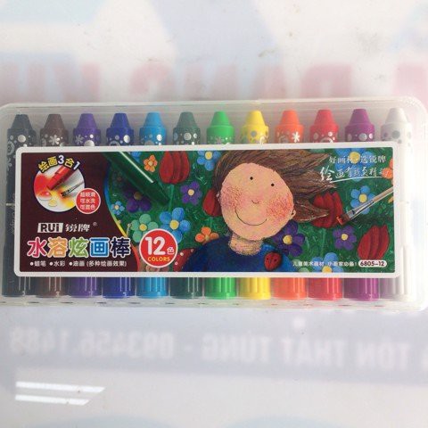 Sáp màu 3in1 12 màu 6805-12 - Silky Crayon