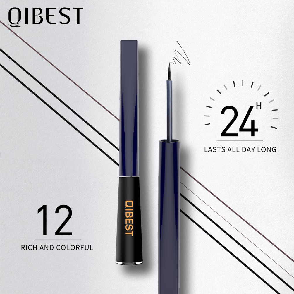 Bút kẻ mắt nước QIBEST màu sắc độc đáo chống thấm nước chất lượng cao 20g | BigBuy360 - bigbuy360.vn