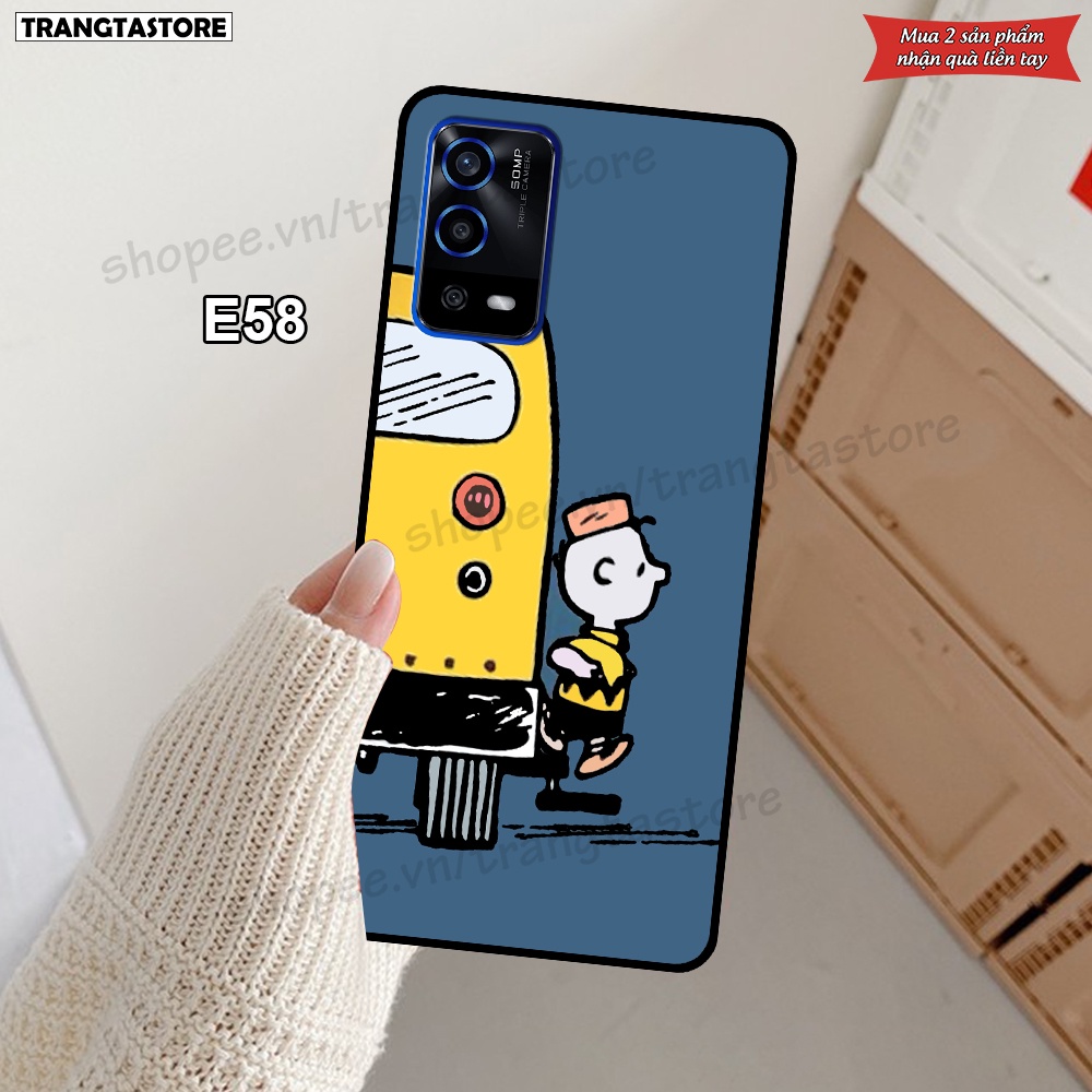 Ốp lưng Oppo A55 in hình dễ thương