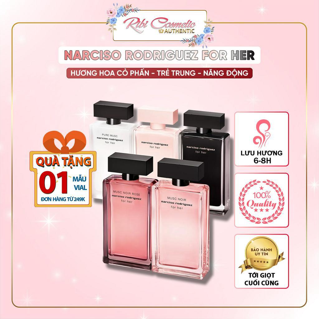 Nước Hoa Nữ Narciso Hồng, Narciso Trắng, Nar Đen, Musc Noir Rose Ribicosmetic