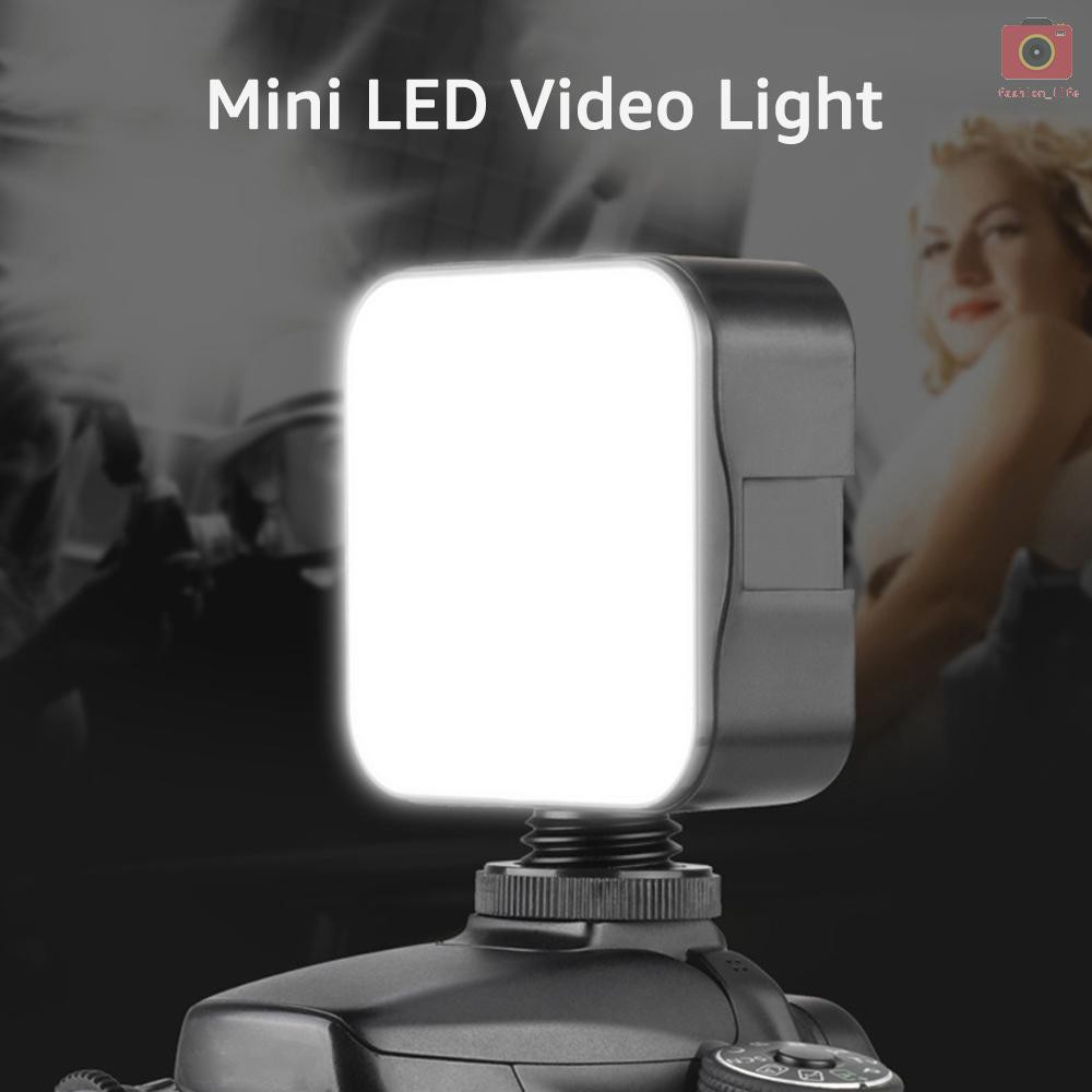 Set 2 đèn led mini trợ sáng chụp ảnh 6500K cho máy ảnh DSLR