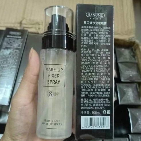 Xịt Nhũ Khóa Trang Điểm Star Flash Make Up Spray 8 Hours Wear