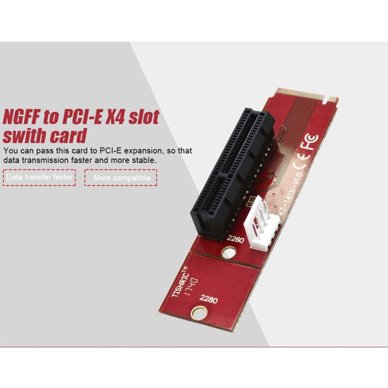 Set 2 Đầu Chuyển Đổi Ngff M.2 Key M2 Sang Pcie 4x 1x Cho Máy Đào Bitcoin Btc Miner | BigBuy360 - bigbuy360.vn