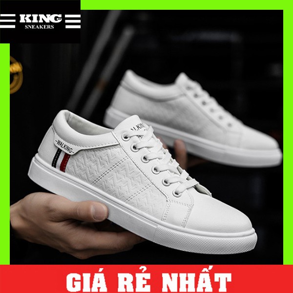 Giày sneaker nam trắng giá rẻ mã GLD10