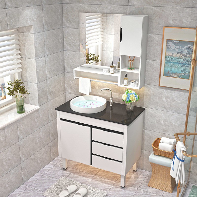 tủ phòng tắm pvc kết hợp chậu rửa hộ gia đình quầy | BigBuy360 - bigbuy360.vn