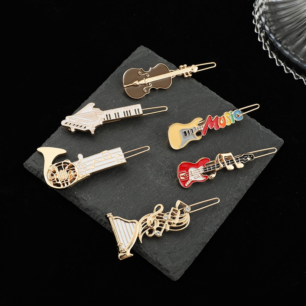 Kẹp tóc Haimeikang hình đàn violin thời trang Hàn Quốc cao cấp