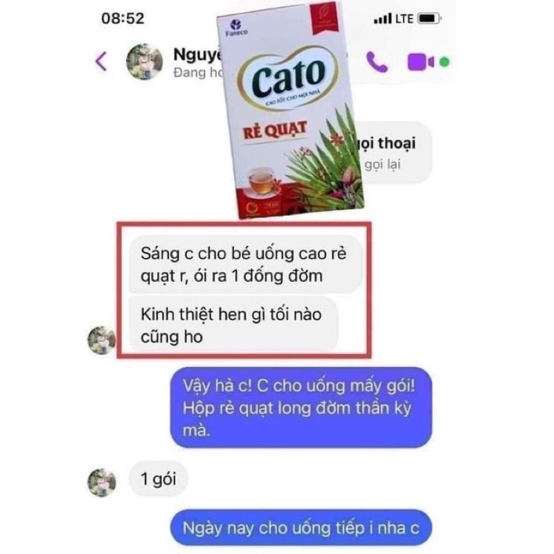 Cao Rẻ Quạt hộp 15 gói