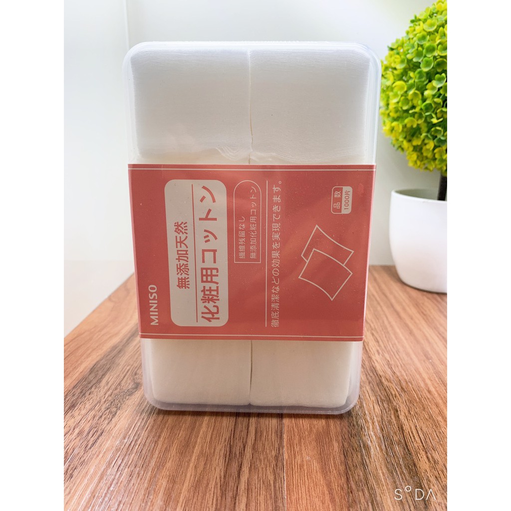 Bông Tẩy Trang Dạng Hộp Miniso 1000 miếng