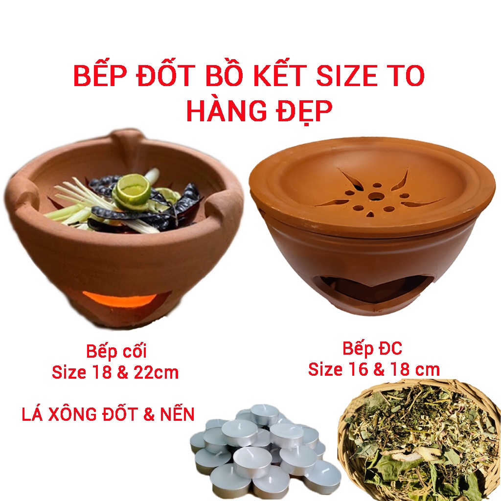 Bếp xông đốt bồ kết hình cối mẫu mới loại to đẹp GIÁ SIÊU TỐT (Soạn hàng theo lựa chọn)