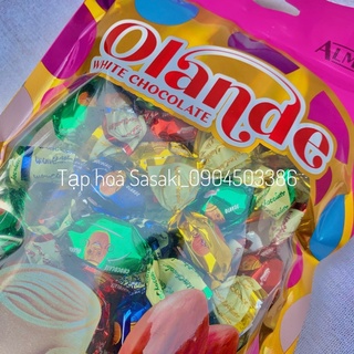 Kẹo Socola Hạnh Nhân Sữa Trắng Olande Việt Thái Gói 350g
