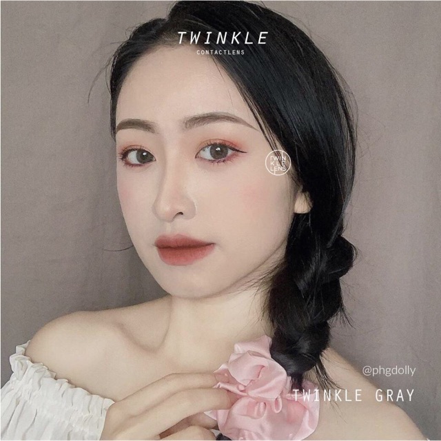 (Giá 1 chiếc)Kính áp tròng/Lens Twinkle Gray