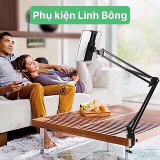 ( Có ảnh thật) Giá đỡ, kẹp điện thoại, ipad, máy tính bảng xem phim kẹp đầu giường, thành bàn