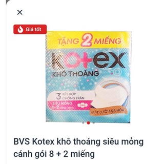 Gói kotex có cánh siêu mỏng 8 miếng x 23 cm