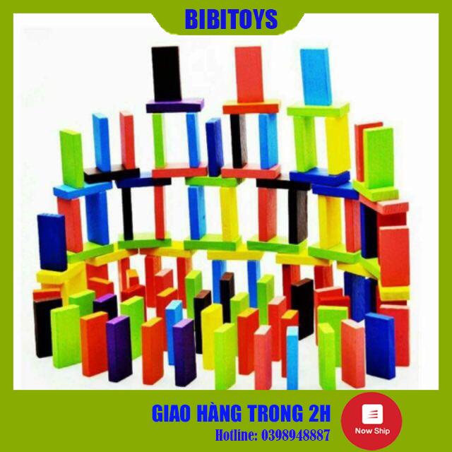 [GIÁ SP MỚI] Đồ chơi Domino màu 100 - 120 chi tiết cho bé