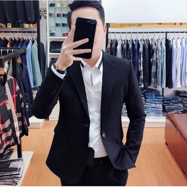 [BIG SALE] Bộ vest nam, áo vest nam, bộ suit nam màu xanh than, màu đen,trẻ trung,sang trọng,vest nam công sở, vest cưới