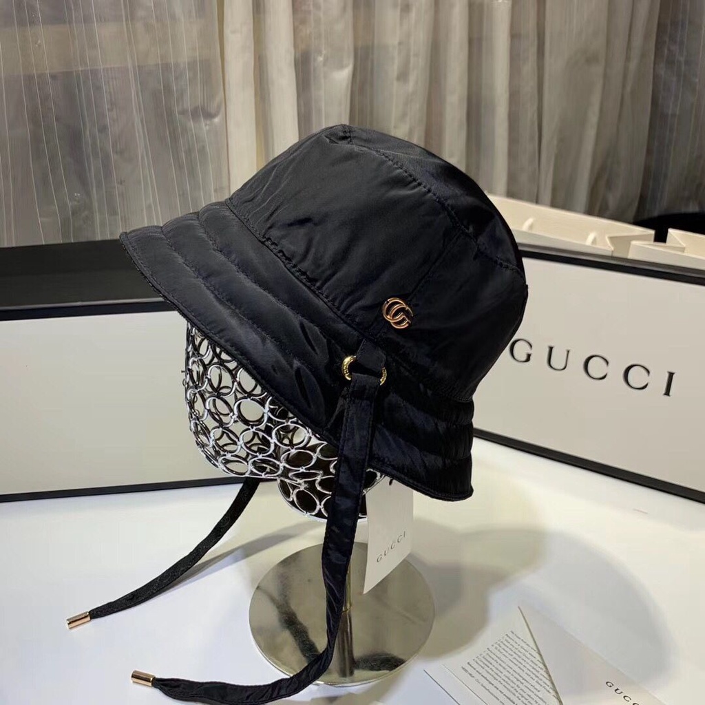 Mũ Bucket Gucci Chống Nắng In Chữ Thời Trang Cá Tính Cho Nam Nữ