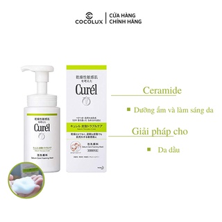 Sữa Rửa Mặt Curel Dạng Bọt Da Dầu 150ml