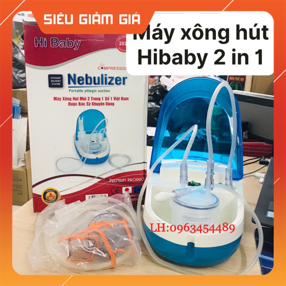 Máy hút mũi Hi baby 2 chức năng (xông mũi họng + hút dịch mũi)