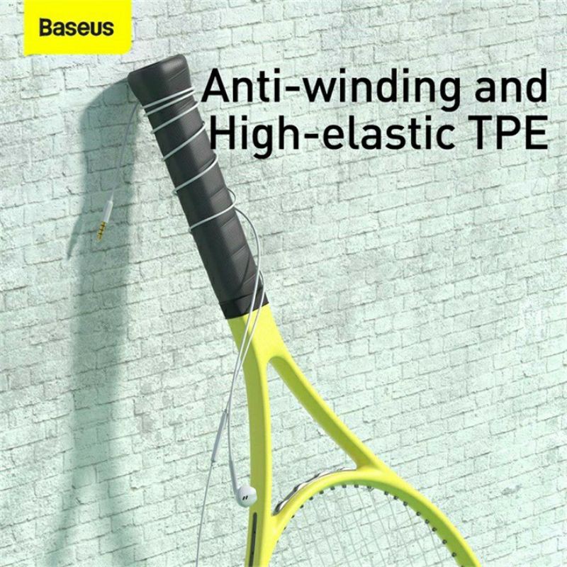 Tai nghe có dây Baseus Encok H16 Wired Earphone 3.5mm 1.2m , tích hợp micro đàm thoại chất lượng cao