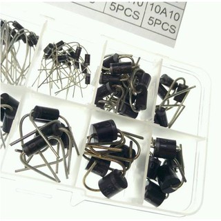 Hộp Diode Chỉnh Lưu 10 Loại Từ 1N4148 - 10A10. Tổng 90pcs