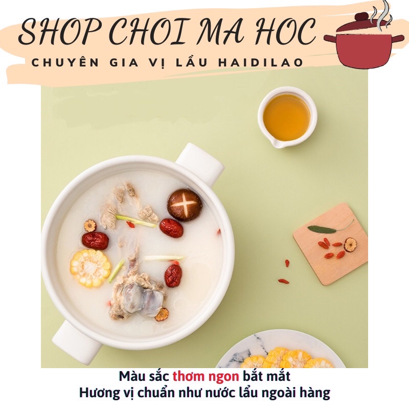 Gia vị nước lẩu trường thọ trắng sữa Haidilao Hải Đế Lao