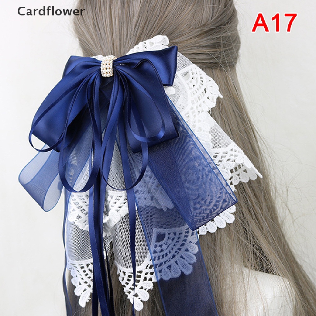 1 Kẹp Tóc Nơ Ren Hóa Trang Công Chúa Lolita