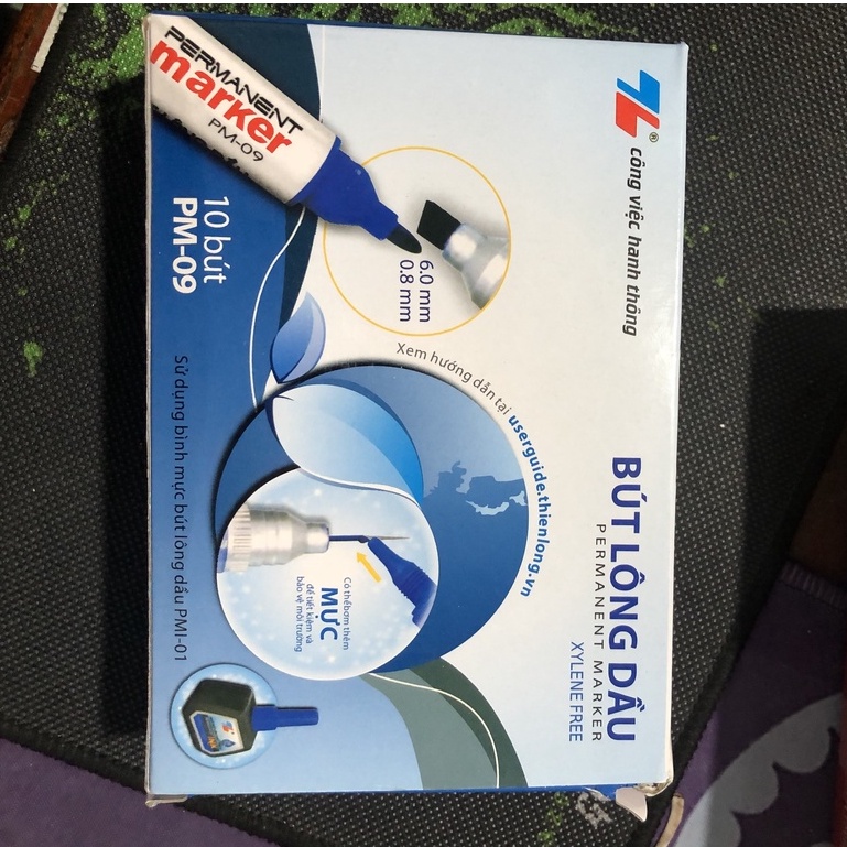 Hộp 10 Bút Lông Dầu TL-PM09 Cao Cấp