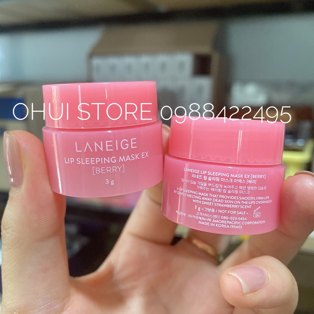 Mặt nạ ngủ dưỡng ẩm môi và phục hồI môi thâm Laneige Lip Sleeping Mask 3g