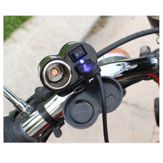 Bộ chế sạc điện thoại trên xe máy V6
