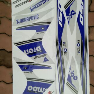 Tem xe exciter 150 xanh bạc