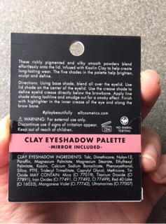 Phấn mắt elf STUDIO CLAY EYESHADOW PALETTE (7.5g)