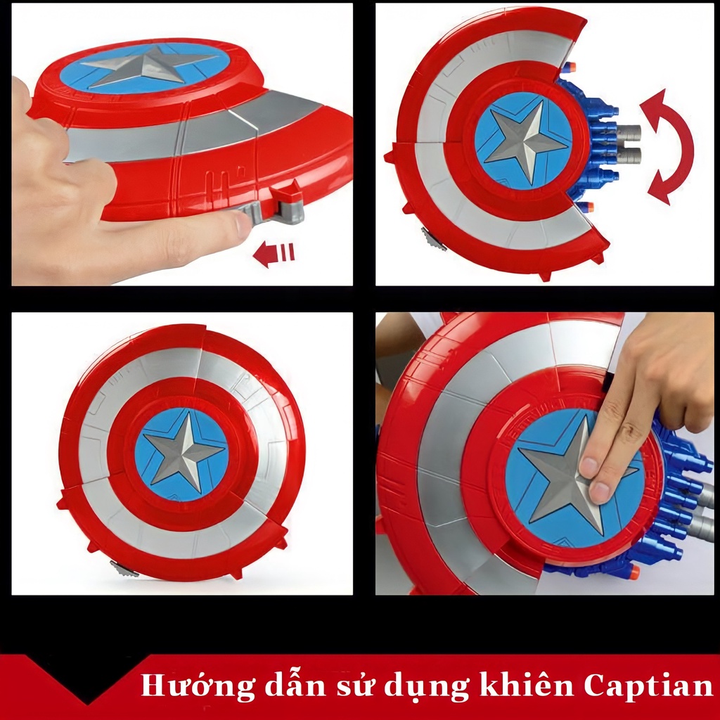 Khiên Captian American - Đồ chơi siêu anh hùng RedTech
