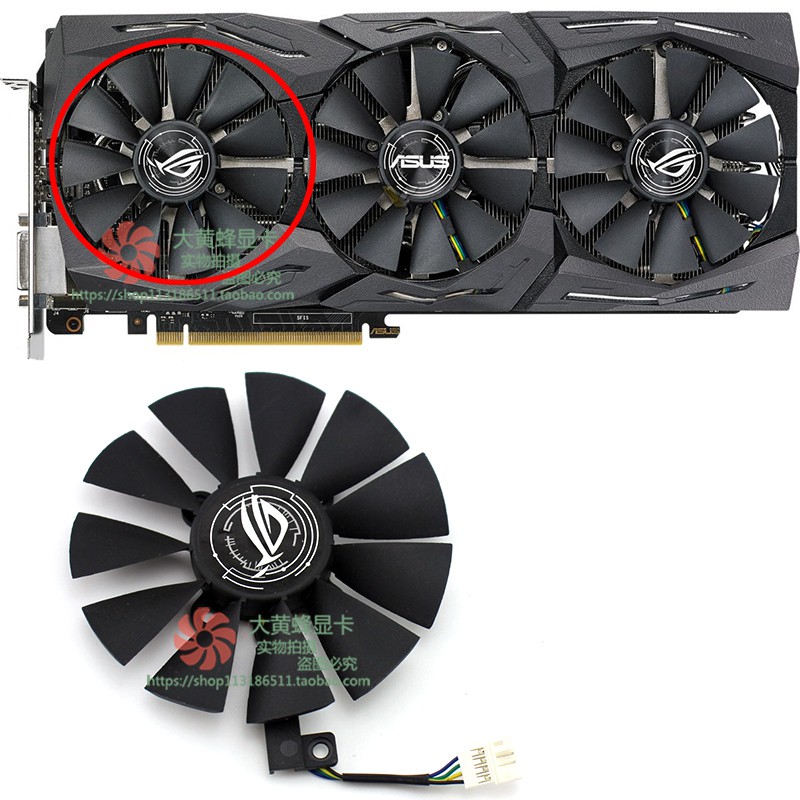 🍀Thẻ Quạt Tản Nhiệt Cho Asus GTX1080Ti 1080 1070Ti 1070 1060 ROG | BigBuy360 - bigbuy360.vn