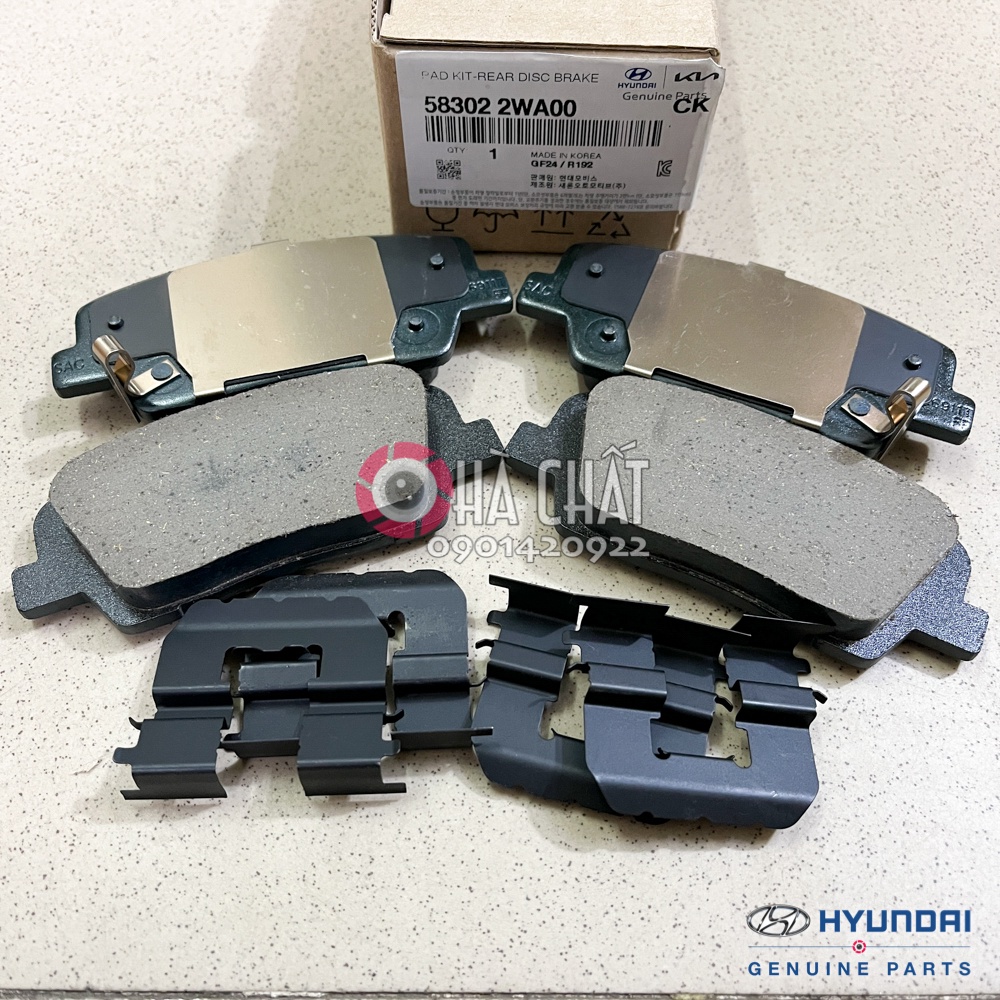 Má phanh trước & sau SANTAFE 🚘 nhập khẩu HYUNDAI MOBIS Hàn Quốc 🎯 Bảo hành 100% là hàng chính hãng