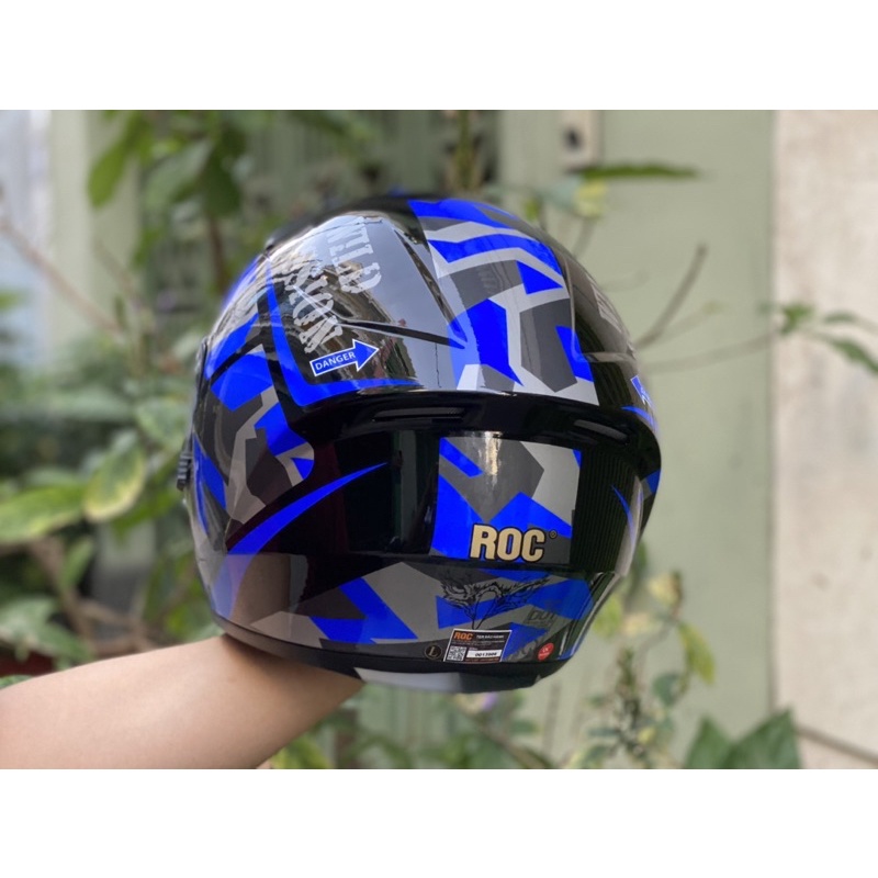 MŨ 3/4 2 KÍNH ROC 02 TEM CAMO DƯƠNG CAO CẤP, TẶNG LOGO KYT, TÚI ĐỰNG VÀ BH 12 thang