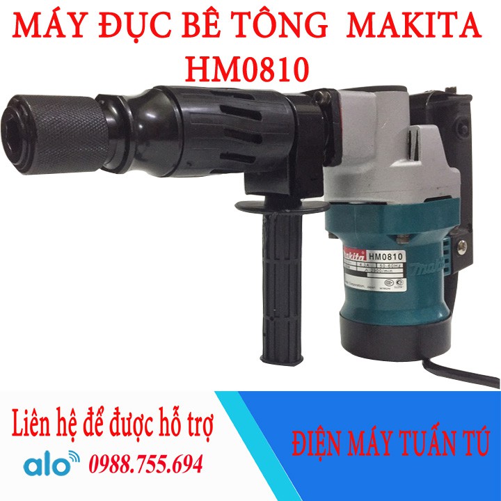 MAKITA-HM0810T MÁY ĐỤC BÊ TÔNG NHẬT BẢN 1200W - 100% Dây đồng chịu nhiệt độ cao