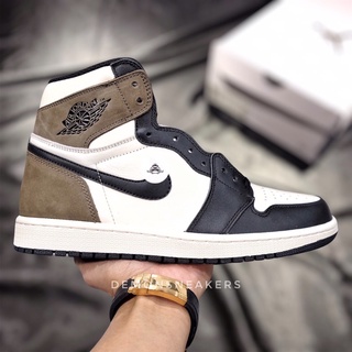 Giày sneaker cổ cao|JD1 high mocha phiên bản cao cấp